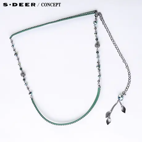 【新品】sdeer圣迪奥女清新色调装饰腰链S16184327图片