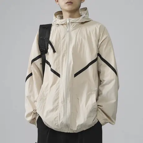 回力冰丝速干防晒衣男夏季薄款户外登山皮肤衣防晒服连帽夹克外套图片