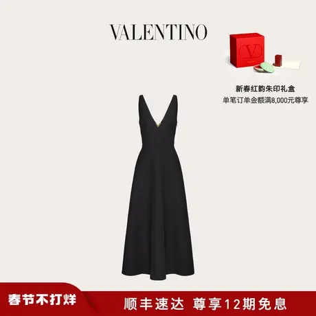 【新品】华伦天奴VALENTINO女士 CREPE COUTURE 迷笛连衣裙商品大图