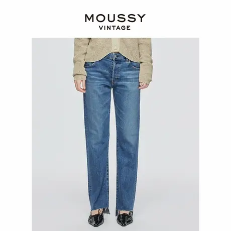 MOUSSY VINTAGE 2025夏季新品低腰四粒扣直筒牛仔裤540GSC12-5040商品大图