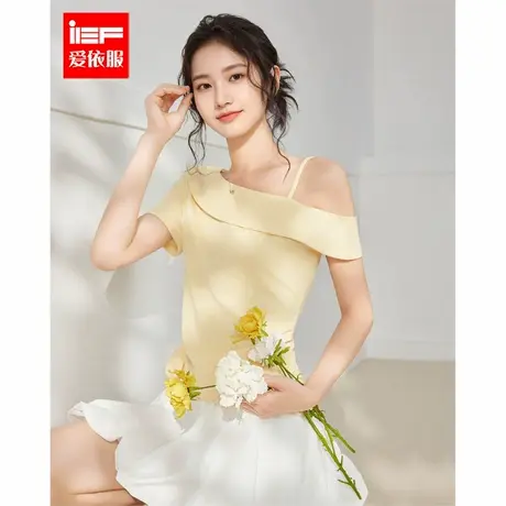 IEF/爱依服2025夏季新款法式精致小女人气质设计感百搭显瘦上衣图片