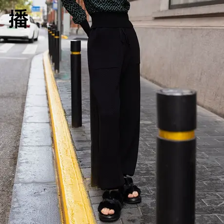 【清仓】播夏季新款运动风收脚口宽松休闲舒适简约裤子DDQ2KD5206图片