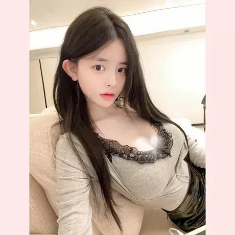 现货韩国东大门灰色纯欲辣妹蕾丝拼接吊带女冬性感针织开衫两件套图片