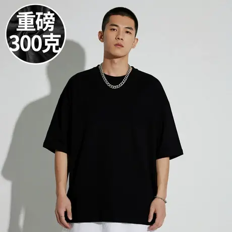 【100%棉】300斤大码纯棉男装重磅胖子加肥加大码打底半袖短袖T恤图片