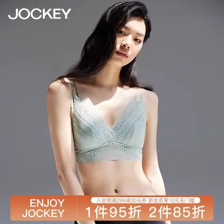 Jockey内衣真丝文胸桑蚕丝胸罩美肤蕾丝边性感侧收薄款无钢圈透气商品大图