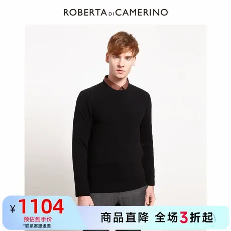 诺贝达轻奢男装新品商务百搭毛衣男山羊绒针织男士羊毛衫图片