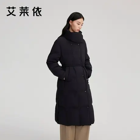 艾莱依长款羽绒服女冬季新款收腰设计感保暖通勤百搭风衣休闲外套商品大图