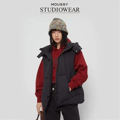 MOUSSY x STUODIOWEAR 春季新品连帽时尚羽绒马甲女028HAA30-2561图片