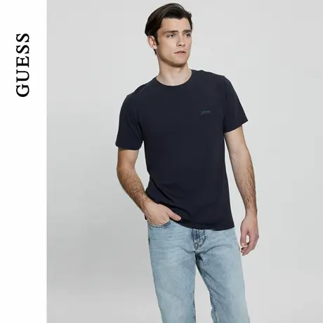 GUESS25年新款夏季男士经典基础百搭简约休闲日常T恤-M4GI70KC9X0图片