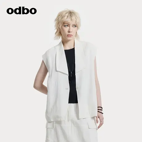 odbo/欧迪比欧原创设计师品牌2025春夏新款穿搭无袖马甲女款坎肩商品大图