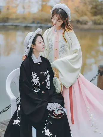 【如梦霓裳丨鹿隐】魏晋原创汉服女明制袄裙夹衣方领补服国风春秋商品大图