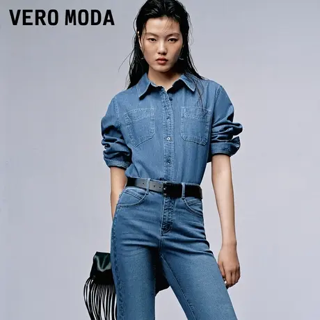 Vero Moda奥莱牛仔衬衫女秋冬新款休闲舒适长袖宽松外套上衣商品大图