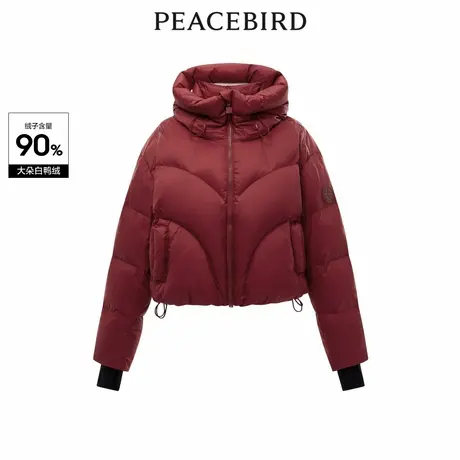 【来了就好】太平鸟短款连帽羽绒服A3ACD4359图片