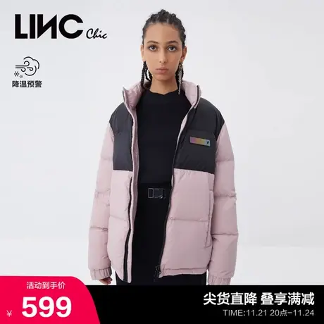 LINCCHIC金羽杰羽绒服男女同款面包感短款羽绒服女冬季N21802182商品大图