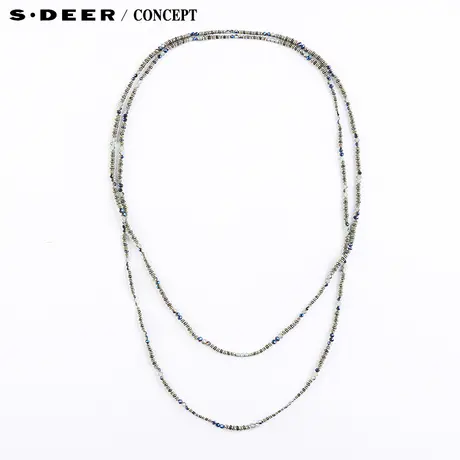 【新品】sdeer圣迪奥专柜正品女光泽切割串珠层次项链S15484384图片