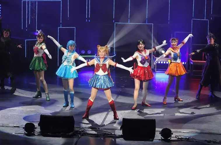 日本美少女战士音乐剧登台彩排