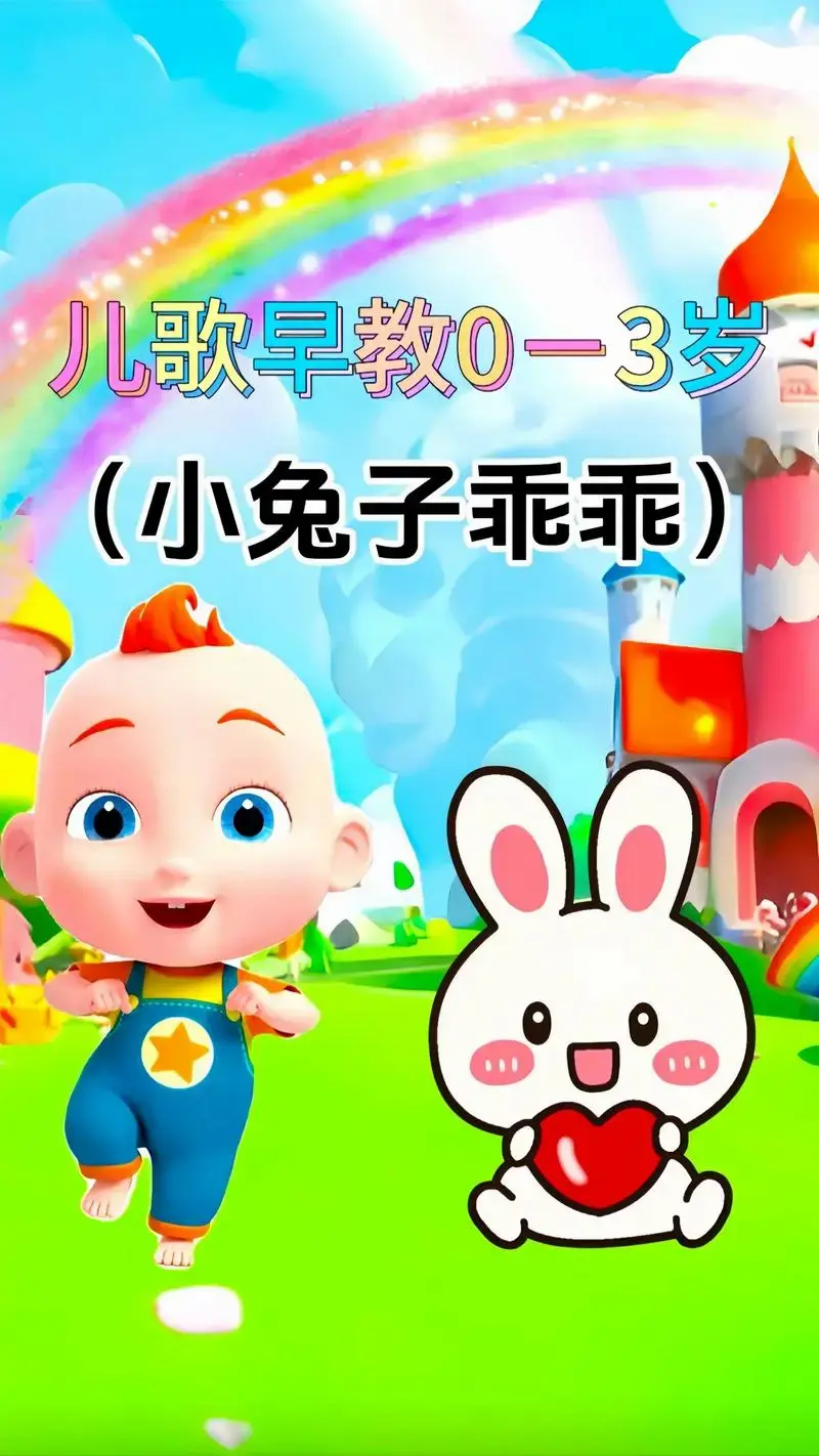 儿童启蒙早教儿歌:《小兔子乖乖》#启蒙早教 #儿童动画 #亲 - 抖音