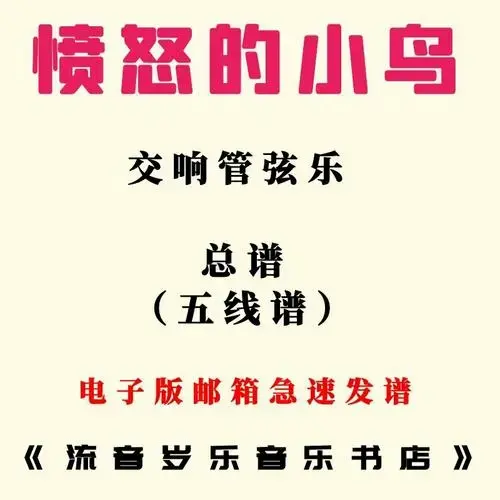 交响乐《愤怒的小鸟》管弦乐总谱