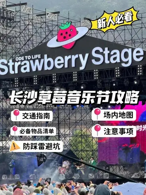 2024长沙草莓音乐节全攻略(保姆级)
到长沙参加音乐节的小伙伴们看