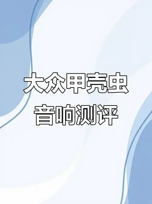 甲壳虫音响体验:沉浸式音效大揭秘