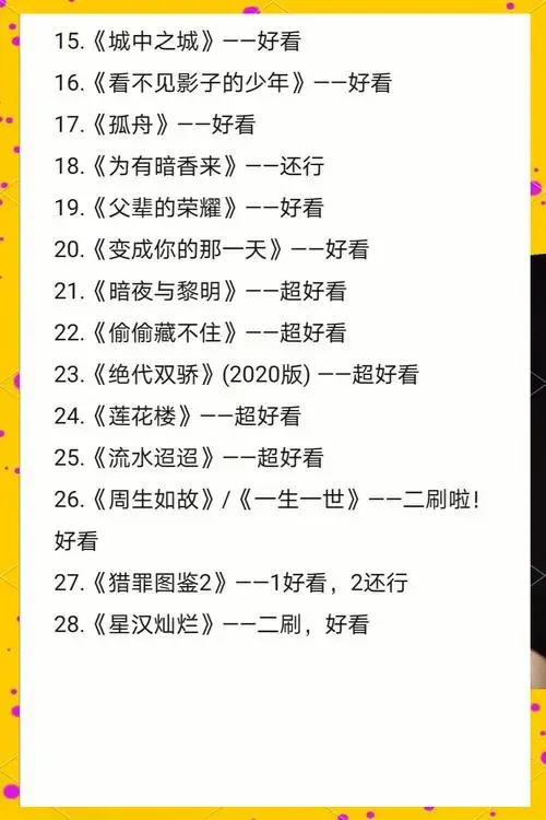 2024必追好剧清单,不看后悔!