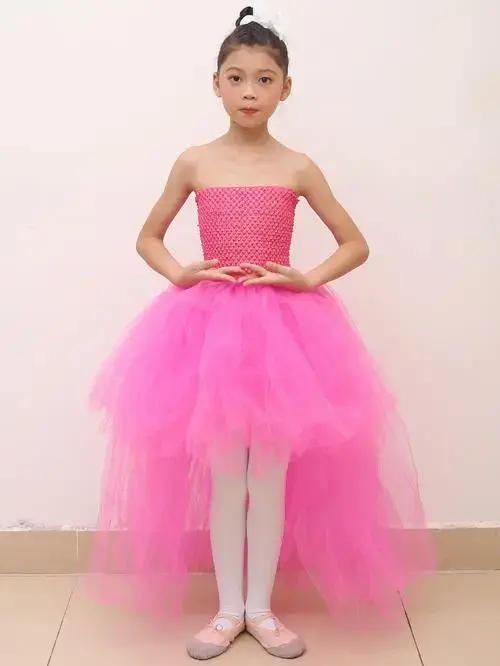 六一儿童舞蹈服装天鹅湖成人芭蕾舞裙吊带小天鹅女童蓬蓬裙演出服
