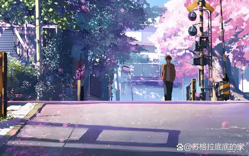 《秒速五厘米》是日本导演新海诚的经典动画电影,以其细腻的画风和