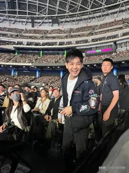 林志颖大儿子近照曝光,看演唱会坐爸爸身后,戴着口罩却难掩帅气