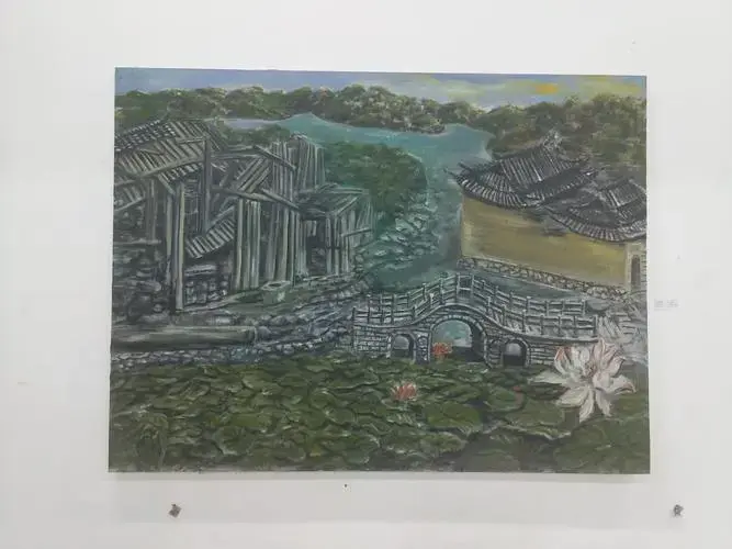 再见桃花源油画展开展