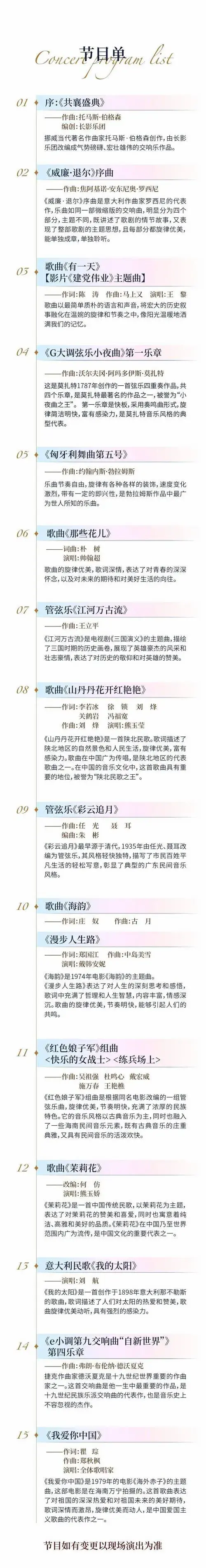 2024海口新年音乐会节目单来啦!_弦乐_审核_袁晶莹