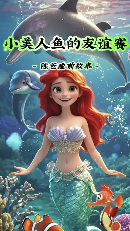 儿童睡前故事《小美人鱼的友谊赛》迪士尼动画亲子育儿有声绘本 在一