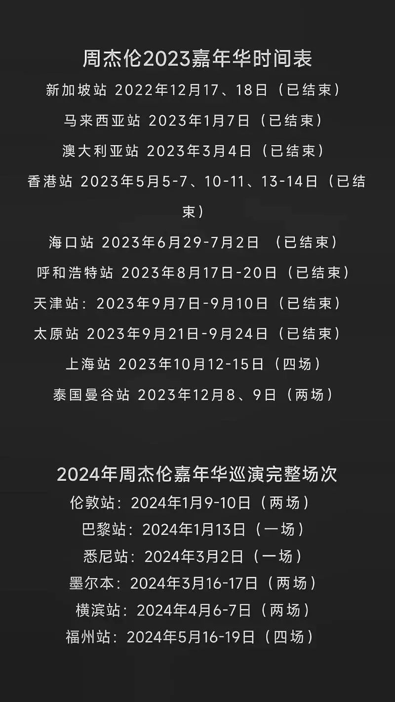 周杰伦演唱会什么时间 - 抖音