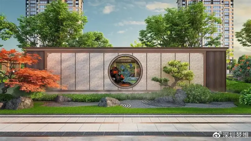 华流才是最牛的领略新中式景墙顶级美学必将引领未来建筑潮流