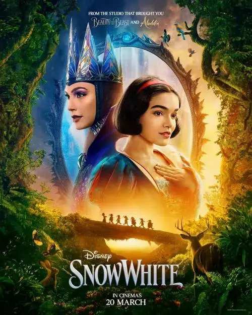 迪士尼真人版《白雪公主》发布新海报,3月21日北美上映