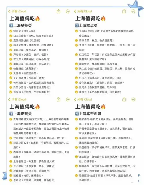 上海美食地图:这些店你一定要试试!
