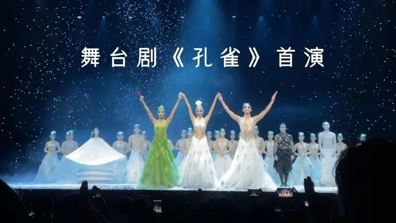 手机记录2024年舞台剧《孔雀》在景德镇陶溪川大剧院跨年首演谢幕14