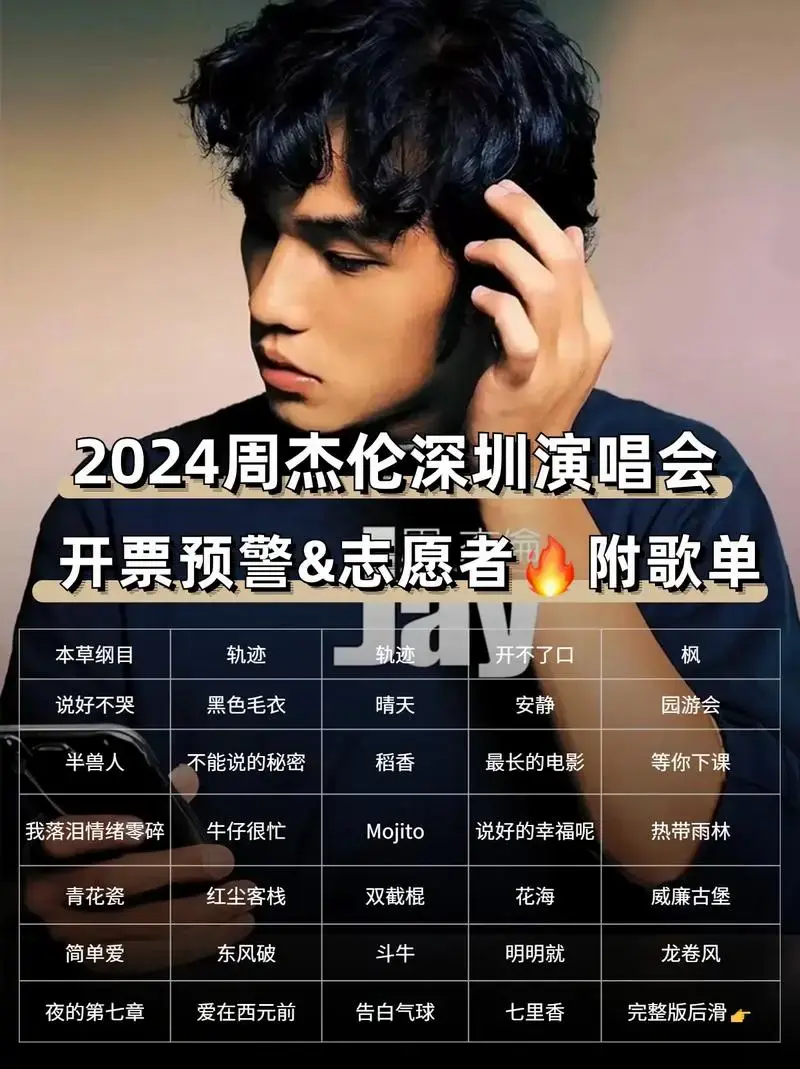 2024周杰伦嘉年华巡回演唱会·深圳站即将官宣!你期待唱哪首 - 抖音