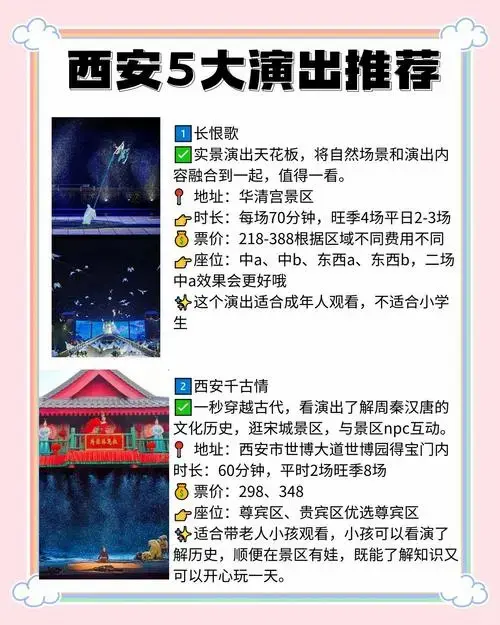 西安五大必看演出推荐及攻略