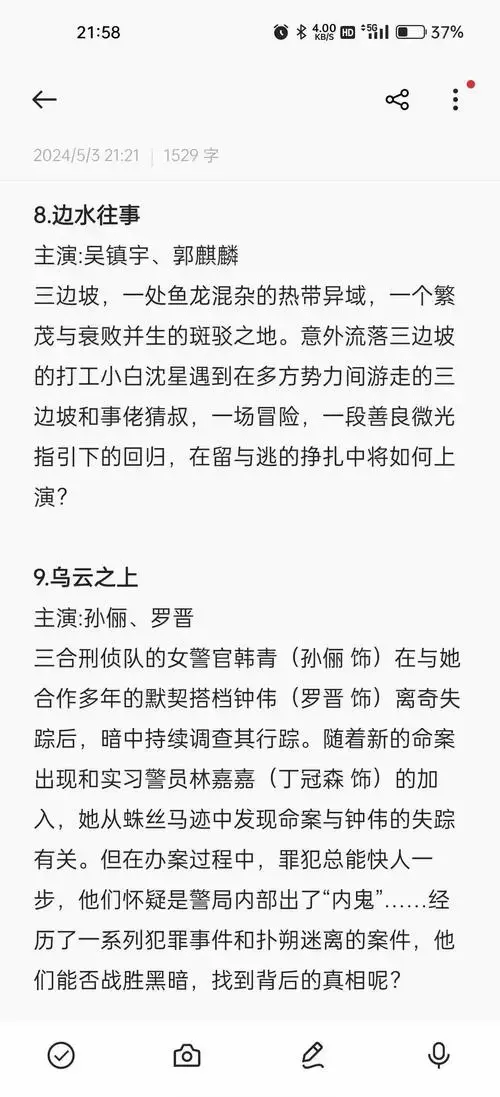 2024年12部烧脑悬疑剧推荐