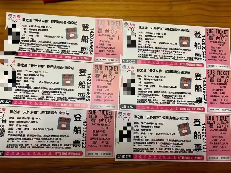 薛之谦演唱会门票南京燕子矶