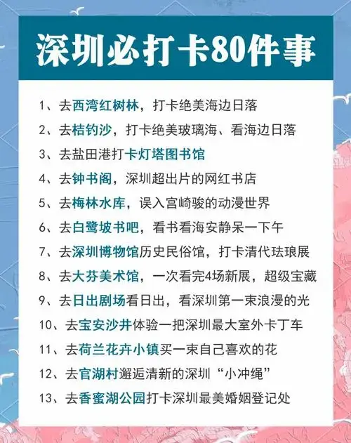 2024深圳必打卡清单,附超详细攻略!