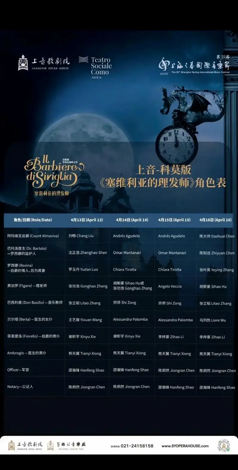 罗西尼歌剧《塞维利亚理发师》上音x科莫 联合制作罗西尼歌剧《 - 抖