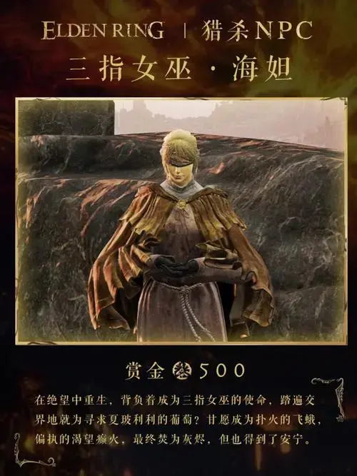 盲女海妲支线开启条件:必须先从伊蕾娜处接受送信委托才能开启​不