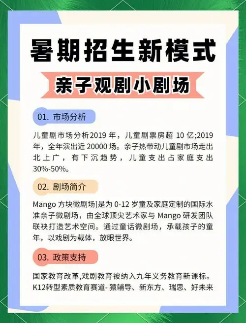 暑期招生秘籍:亲子观剧活动全解析