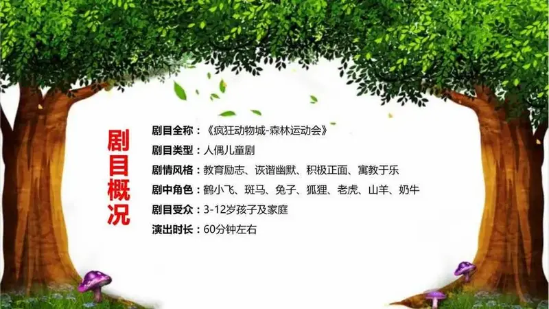 商场亲子互动儿童剧《疯狂动物城》