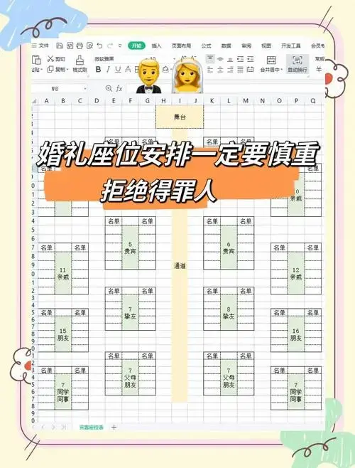 婚礼座位安排指南:避免尴尬得罪人的小妙招 婚礼座位安排可是个大学问