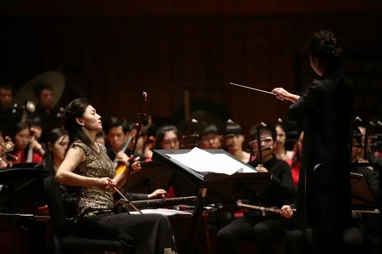 二胡:马向华笛子:戴亚琵琶:任畅演出现场合影