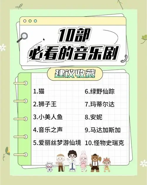 10部必看音乐剧推荐,收藏起来吧!