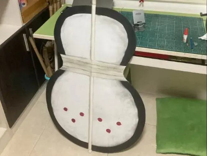 焰团扇,cos道具制作