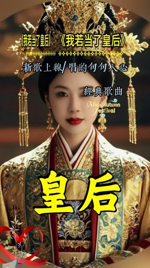 新歌上线《我若当了皇后》唱的太好了,句句大实话